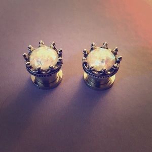 7/16" opal crown screw on plugs gauges
